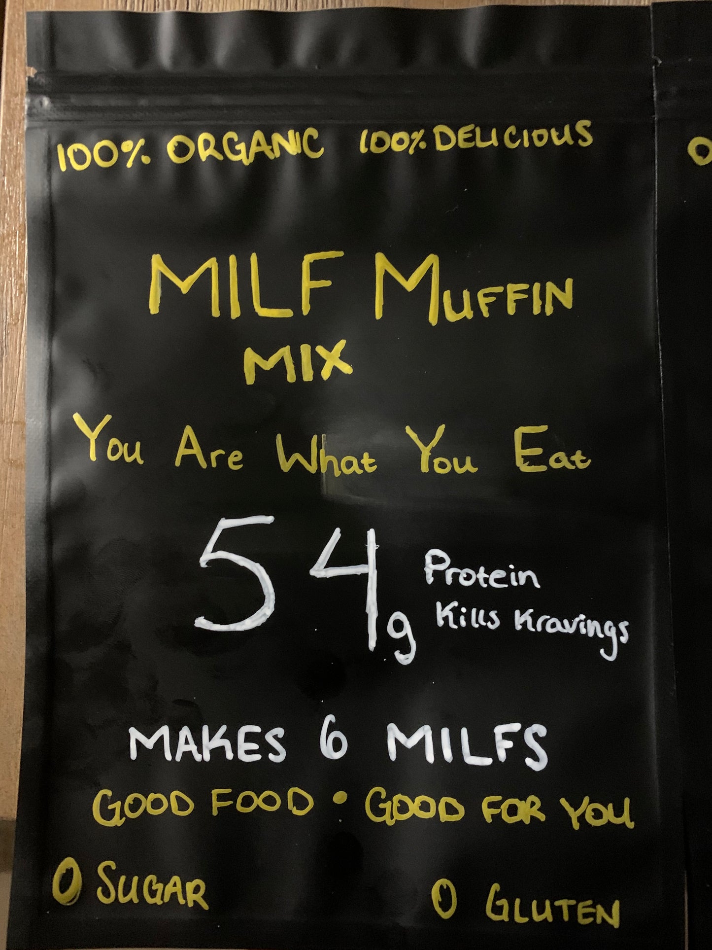 MILF Mix • Makes 6 Muffins or Pancakes