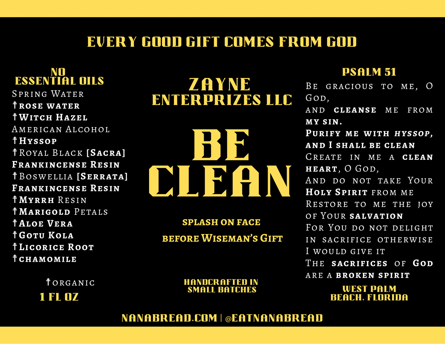 Biblical Botanical Spray | Anti-Acne • Anti-Aging